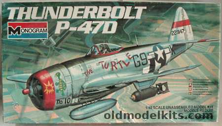 Monogram 1/48 Republic P-47D The Turtle Thunderbolt, 6838 plastic model kit